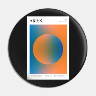 Aries Zodiac Aura Pin