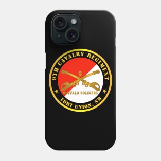 9th Cavalry Regiment - Fort Union,  NM - Buffalo Soldiers w Cav Branch Phone Case