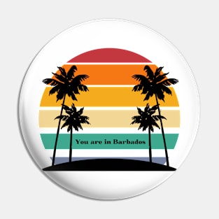 "You are in Barbados" a Neville Goddard inspired sticker Pin