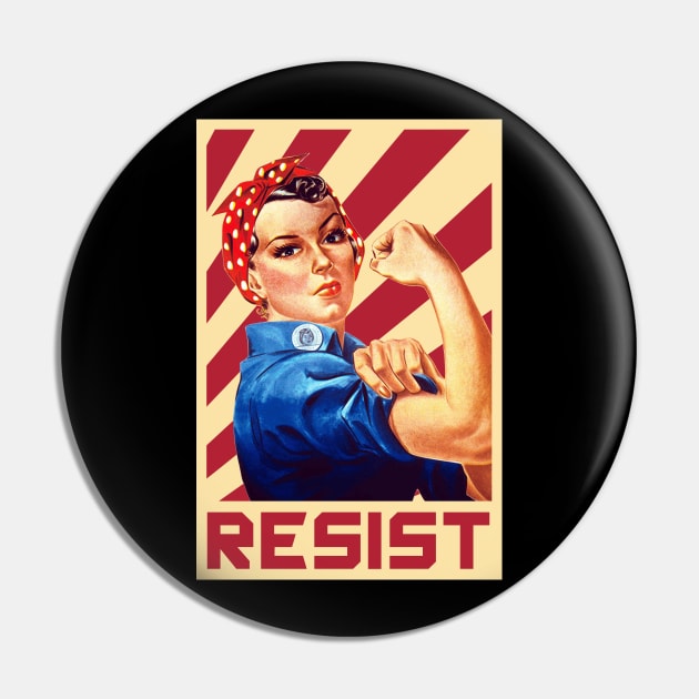 We Can Do It Rosie Resist Pin by Nerd_art