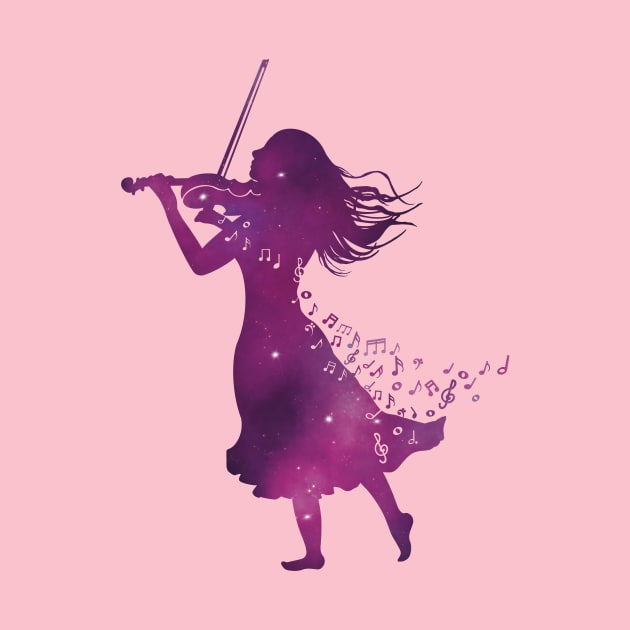 Galaxy Violinist by Kassi Skye