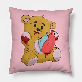 Anti Love Bear Funky Art Pillow