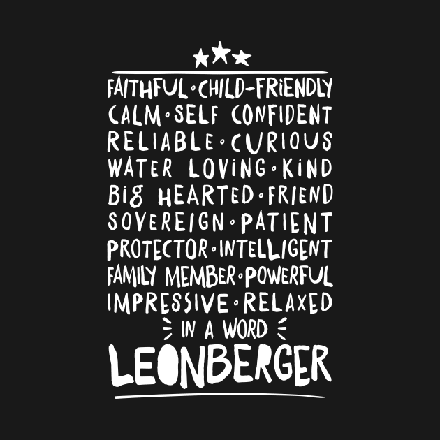 Leonberger Dog Character Traits white by emmjott