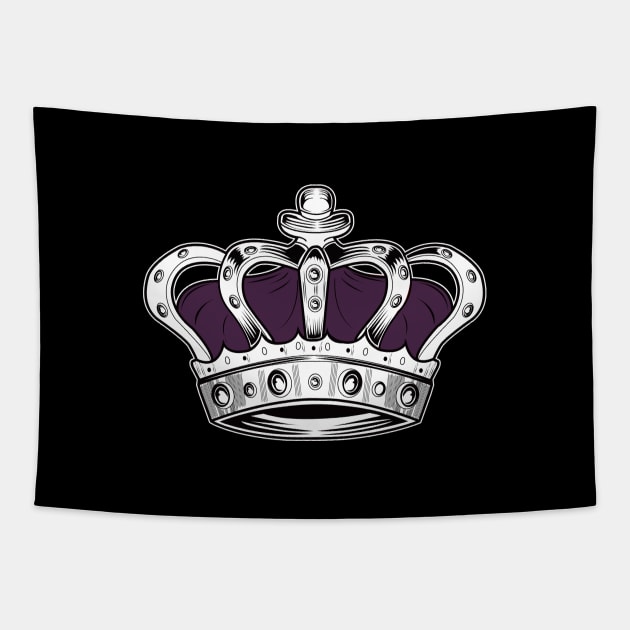 Crown - Purple Tapestry by adamzworld