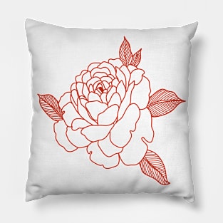 Red rose Pillow