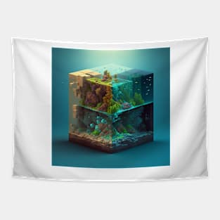 My small worlds : Underwater 4 Tapestry