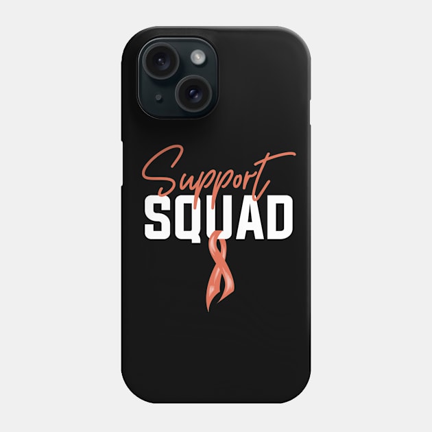 Endometrial Cancer Support Squad Phone Case by TheBestHumorApparel