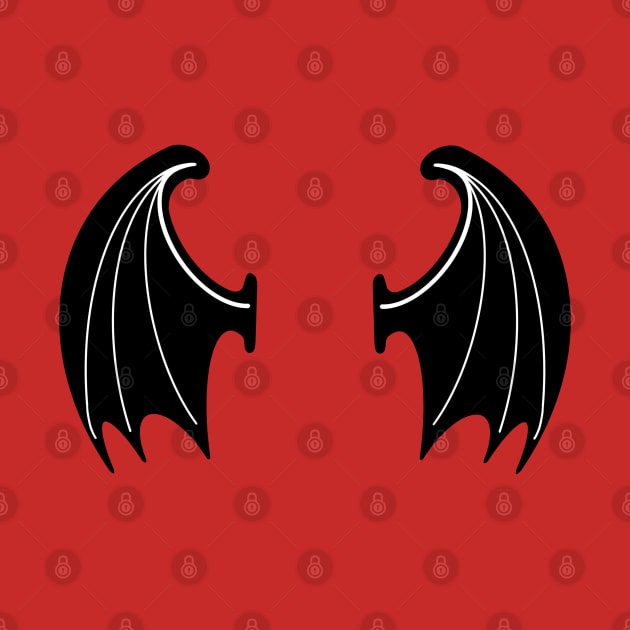 Dragon/Bat/Cthulhu Wings (back print only) by Munda Lyn