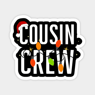 Christmas Cousin Crew Santa Hat Men Women Kids Magnet