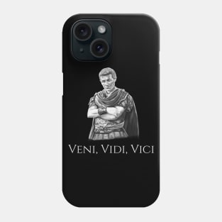 Julius Caesar Latin Quote Veni Vidi Vici Roman History Phone Case