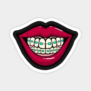 Big Smile with braces Magnet