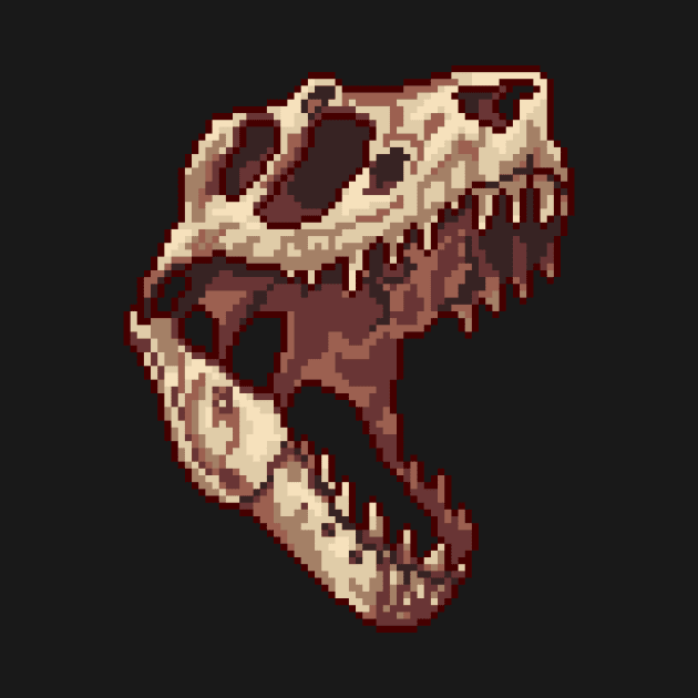 Tiny T-Rex skull by Ashdoun