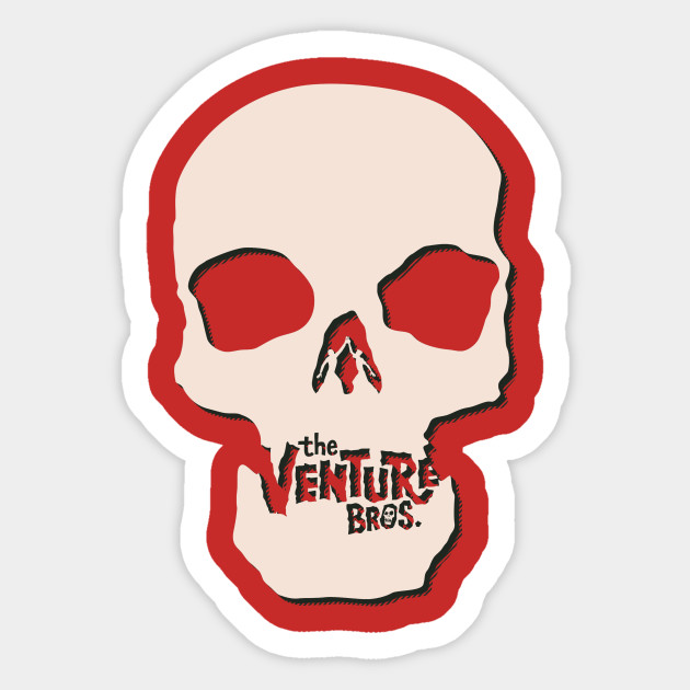 Venture Bros Skull 1 Venture Bros Sticker Teepublic Au