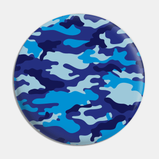 Military Camouflage / Camouflage Militaire / Camuflaje Militar / Flecktarn (Blue) Pin