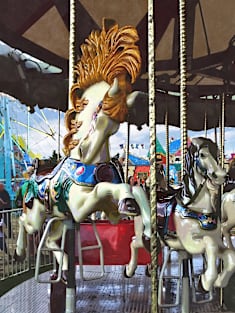 Carousel Horse With Flowing Mane Magnet