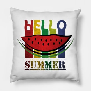 hello watermelon summer Pillow