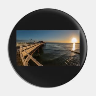 Fisheye view along Cromer Pier at sunrise Pin