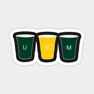 UVM solo cups sticker Magnet