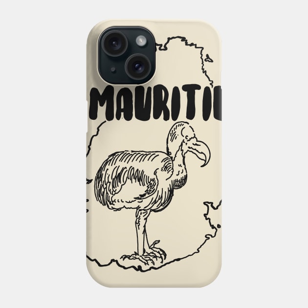 Mauritius Dodo Bird Tourism Phone Case by encycloart