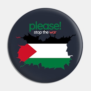 Please stop the war Pin