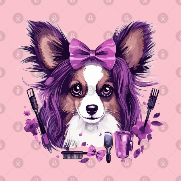 Beauty Expert: Papillon Dog Cosmetologist by Cute Dogs AI