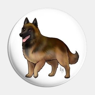 Dog - Belgian Tervuren - Mahogany and Black Pin