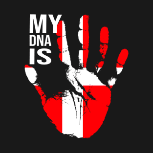 Danmarks Flag, My DNA Is Danish, Denmark Flag T-Shirt