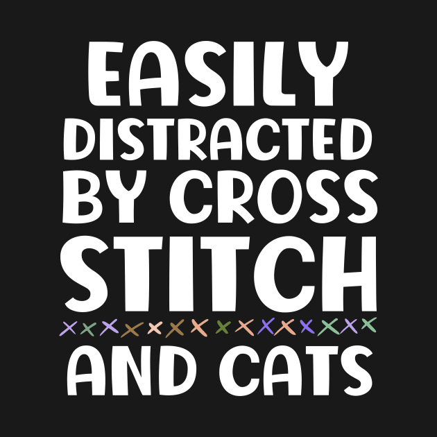 Easily Distracted By Cross Stitch And Cats by The Jumping Cart