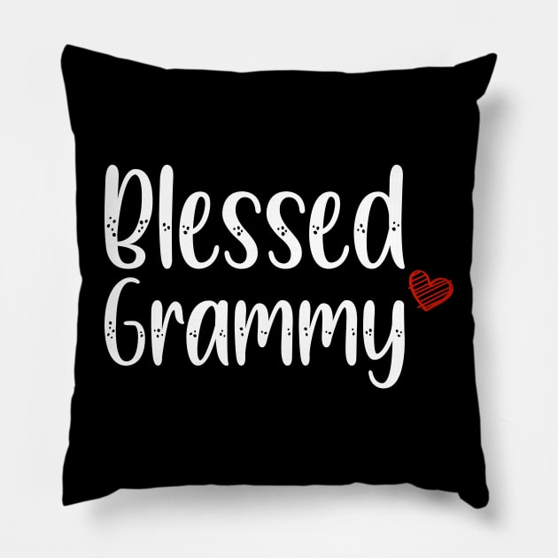 Blessed Grammy Grandma Pillow by Hiyokay