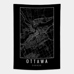 Ottawa Canada Minimalist Map Tapestry