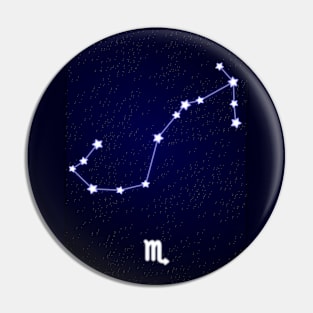 Scorpio Constellation Pin