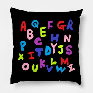 alphabet pattern Pillow