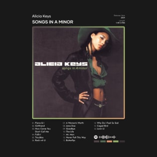 Alicia Keys - Songs In A Minor Tracklist Album T-Shirt