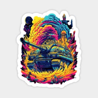 Fantastic Battle Tank Magnet