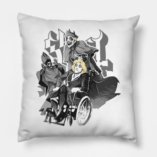 Funny Ghost Grey Pillow