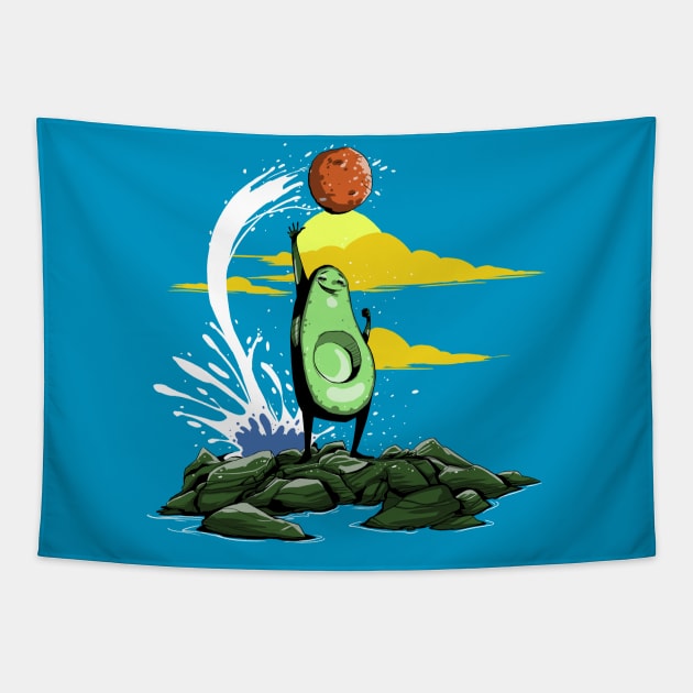 Free Avocado Tapestry by Zascanauta