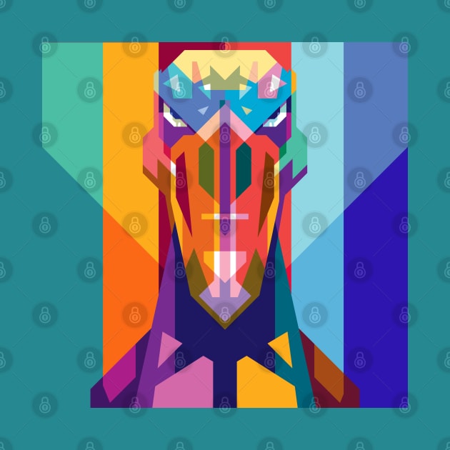 WPAP of Shoebill bird by RJWLTG