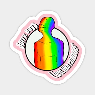 I Just Like Rainbows Boys Magnet