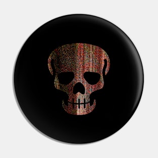 Skull Figure with Abstract Texture (bellevenue) Pin