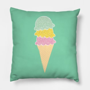 Ice Cream Cone Pillow