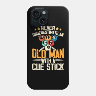 Never Underestimate An Old Man With A Cute Stick T shirt For Women Man Phone Case