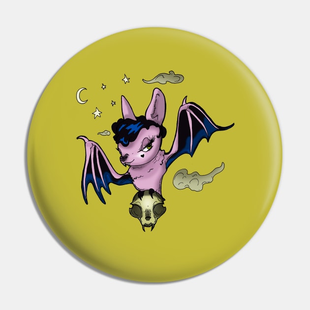 Rockabilly Bat Pin by Perryology101