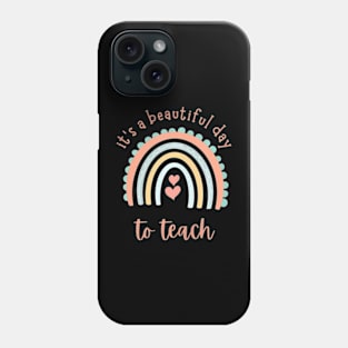 Groovy Its Beautiful Day To Teach Teacher Teacher Day Phone Case