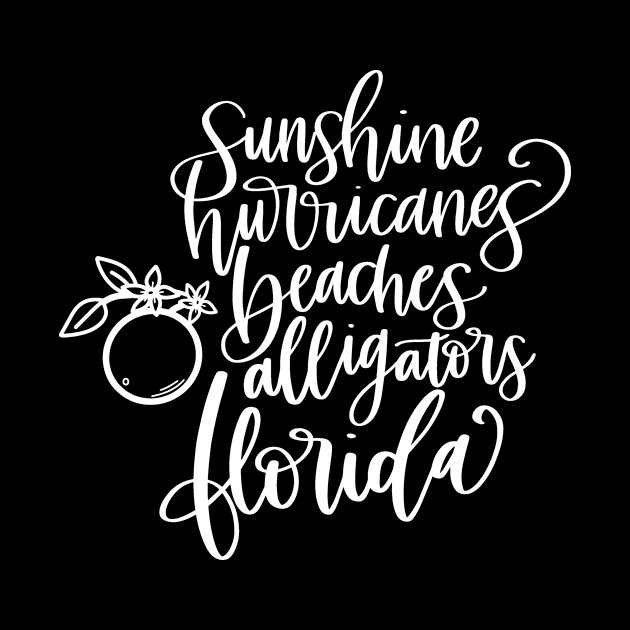 Sunshine Hurricanes Beaches Alligators Florida by StacysCellar