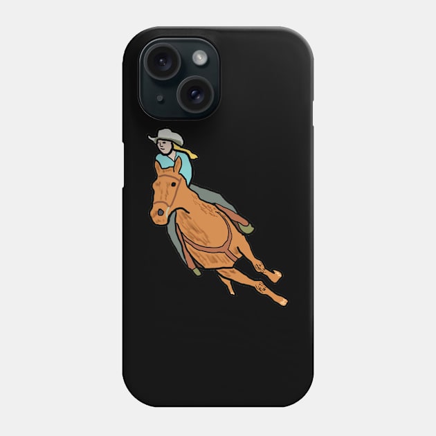 Rodeo Rider Phone Case by Mark Ewbie