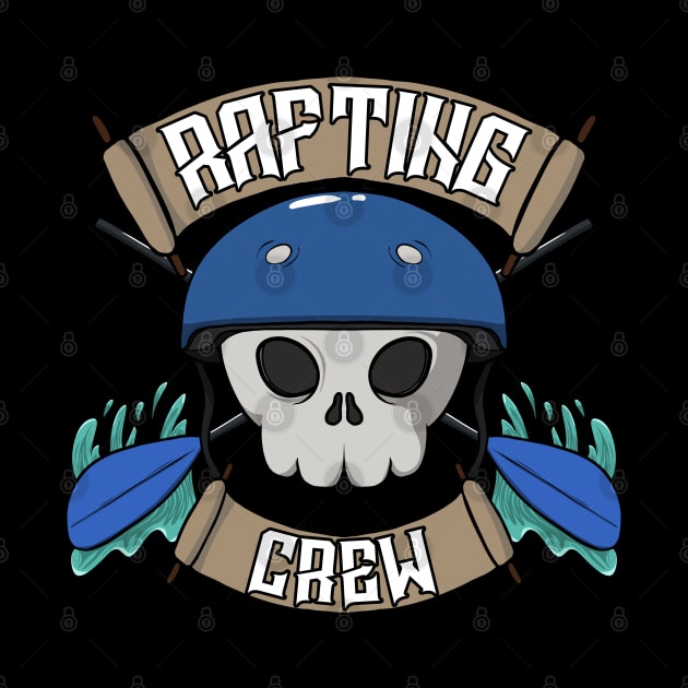 Rafting crew Jolly Roger Pirate flag by RampArt