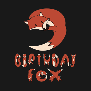 9th Birthday Fox Lover 9 Years Old Boys And Girls Party graphic T-Shirt