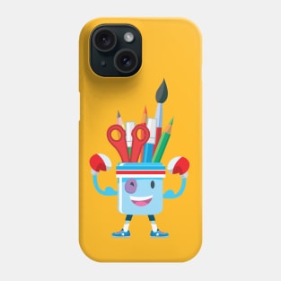 mug designer with drawing accessories Phone Case