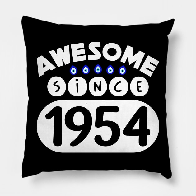 Awesome Since 1954 Pillow by colorsplash