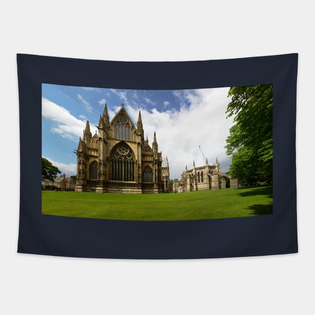 Lincoln Cathedral Panorama Tapestry by tommysphotos